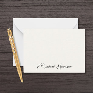 Carte De Correspondance Création de monogramme de script de signature mode