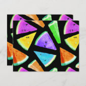 Carte De Correspondance Création de Motif de pastèque 7 (Devant / Derrière)