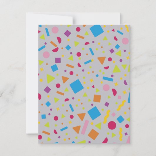 Carte De Correspondance Création géométrique de la figure 2 (Devant)