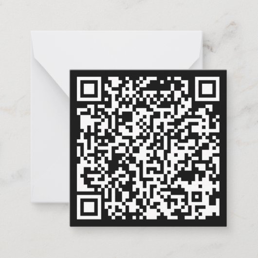 Carte De Correspondance Création instantanée de code QR (en entrant votre (Devant)