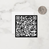 Carte De Correspondance Création instantanée de code QR (en entrant votre (Devant/Arrière en situation)