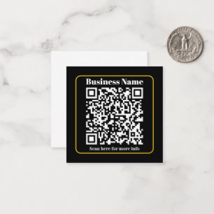Carte De Correspondance Créer un code QR d'entreprise instantanément scann