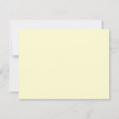 Carte De Correspondance Créer un code QR | Jaune pâle (Dos)