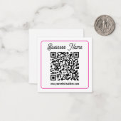 Carte De Correspondance Créez instantanément un code QR scannable pour vot (Devant/Arrière en situation)