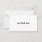 Carte De Correspondance Créez votre propre blanc  (Devant)