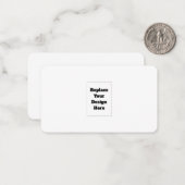 Carte De Correspondance Créez votre propre blanc  (Devant/Arrière en situation)