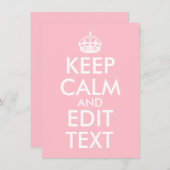 Carte De Correspondance Créez votre propre calme et continuez (Devant / Derrière)