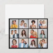 Carte De Correspondance Créez Votre Propre Collage De 12 Photos (Devant / Derrière)