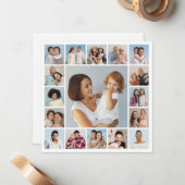 Carte De Correspondance Créez Votre Propre Collage De 17 Photos (Devant/Arrière en situation)
