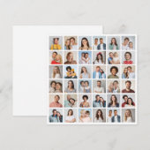 Carte De Correspondance Créez votre propre collage de 36 photos (Devant / Derrière)