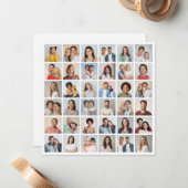 Carte De Correspondance Créez votre propre collage de 36 photos (Devant/Arrière en situation)
