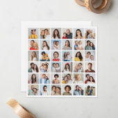 Carte De Correspondance Créez votre propre collage de 36 photos (Devant/Arrière en situation)