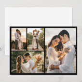 Carte De Correspondance Créez votre propre collage de 4 photos (Devant / Derrière)