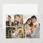 Carte De Correspondance Créez votre propre collage de 4 photos (Devant / Derrière)