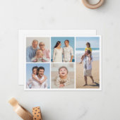 Carte De Correspondance Créez Votre Propre Collage De 5 Photos (Devant/Arrière en situation)