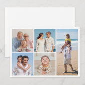Carte De Correspondance Créez Votre Propre Collage De 5 Photos (Devant / Derrière)