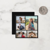 Carte De Correspondance Créez votre propre collage de 5 photos (Devant/Arrière en situation)