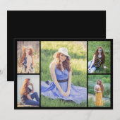 Carte De Correspondance Créez votre propre collage de 5 photos (Devant / Derrière)