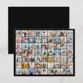 Carte De Correspondance Créez Votre Propre Collage de 63 Photos (Devant / Derrière)