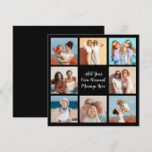 Carte De Correspondance Créez votre propre collage de 8 photos Ajoutez vot (Devant / Derrière)