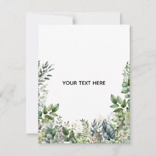 Carte De Correspondance Créez Votre Propre Dessin Botanique