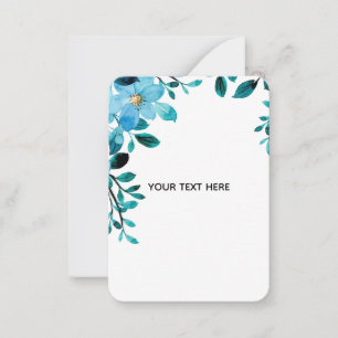 Carte De Correspondance Créez Votre Propre Floral