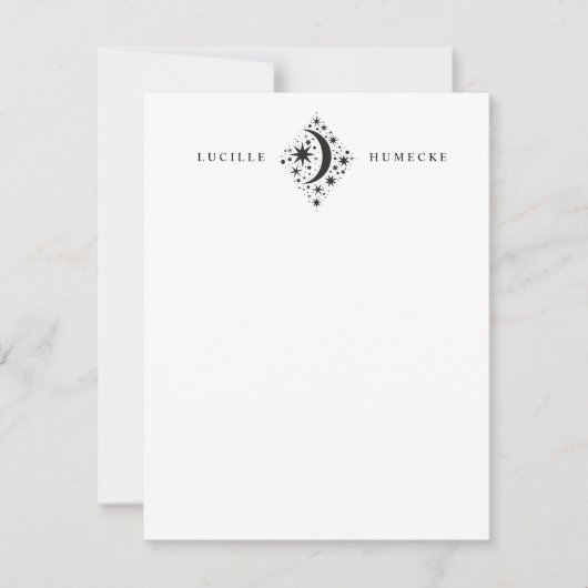 Carte De Correspondance Crescent Moon et étoiles (Devant)