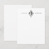 Carte De Correspondance Crescent Moon et étoiles (Devant / Derrière)