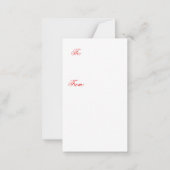 Carte De Correspondance Creuser les coeurs arbres enfants valentine (Dos)