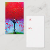 Carte De Correspondance Creuser les coeurs arbres enfants valentine (Devant / Derrière)