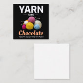 Carte De Correspondance Crocheting Crochet Chocolate Knitting Crochet (Devant / Derrière)