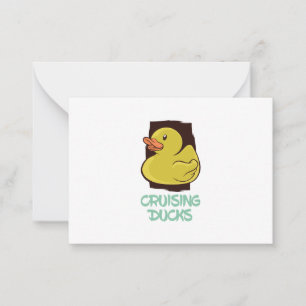 Carte De Correspondance Croisière Canards Voyage amusant