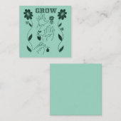 Carte De Correspondance Croissance - Conception ASL (Devant / Derrière)