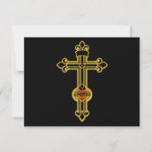 Carte De Correspondance croix chrétienne (Dos)