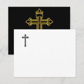 Carte De Correspondance croix chrétienne (Devant / Derrière)