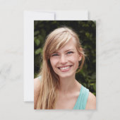 Carte De Correspondance croix Eucalyptus BUDGÉTAIRE | Merci de confirmatio (Dos)