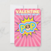 Carte De Correspondance Cube Bubble Gum Classe Valentine Photo (Dos)