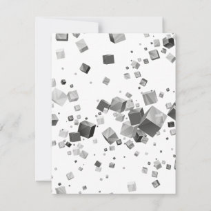 Carte De Correspondance Cubes colorés 3