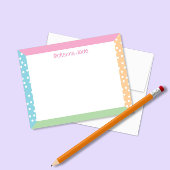 Carte De Correspondance Cuisine Pois Pastel Printemps Pâques