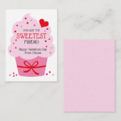 Carte De Correspondance Cupcake Classroom Valentine Cards pour enfants (Devant / Derrière)