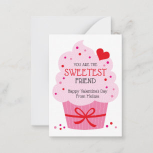 Carte De Correspondance Cupcake Classroom Valentine Cards pour enfants