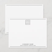 Carte De Correspondance Custom Business Logo Company Name Black Border (Devant / Derrière)