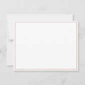Carte De Correspondance Custom Business Logo Company Name Red Border (Dos)