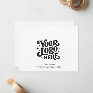 Carte De Correspondance Custom Logo Simple Note Card