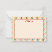 Carte De Correspondance Custom Mexican Cacti Note Card (Devant)