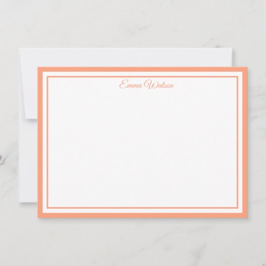 Carte De Correspondance Custom Name Note Card (Devant)
