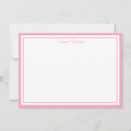 Carte De Correspondance Custom Name Note Card (Devant)