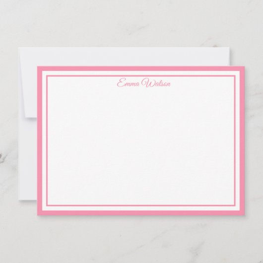 Carte De Correspondance Custom Name Note Card (Devant)