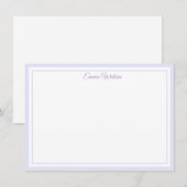 Carte De Correspondance Custom Name Note Card (Devant / Derrière)