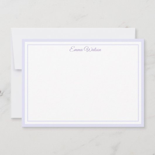 Carte De Correspondance Custom Name Note Card (Devant)